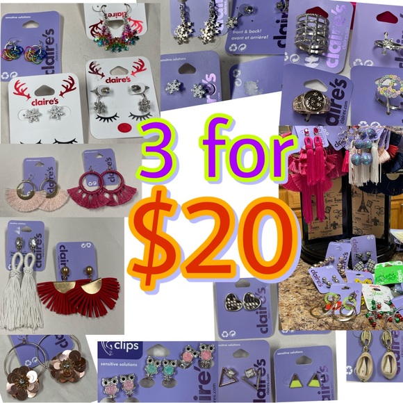 Claire's Jewelry Claires Gold Toned Rings Sz 9 3 For 2 Poshmark